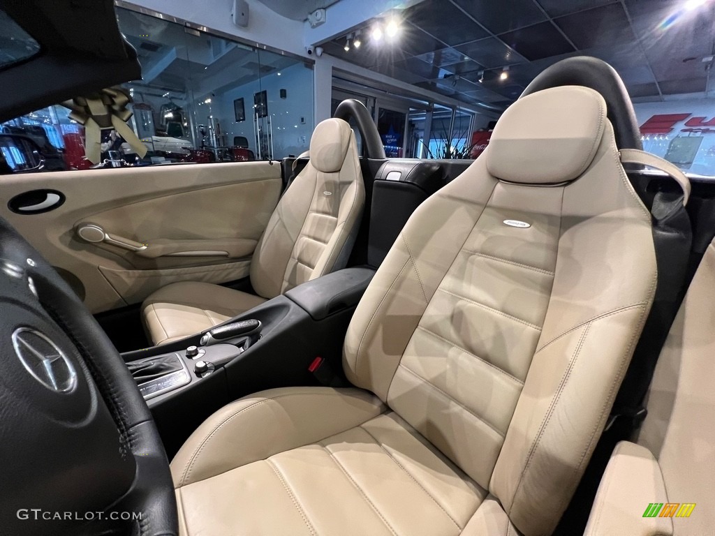 Beige Interior 2005 Mercedes-Benz SLK 55 AMG Roadster Photo #143901375