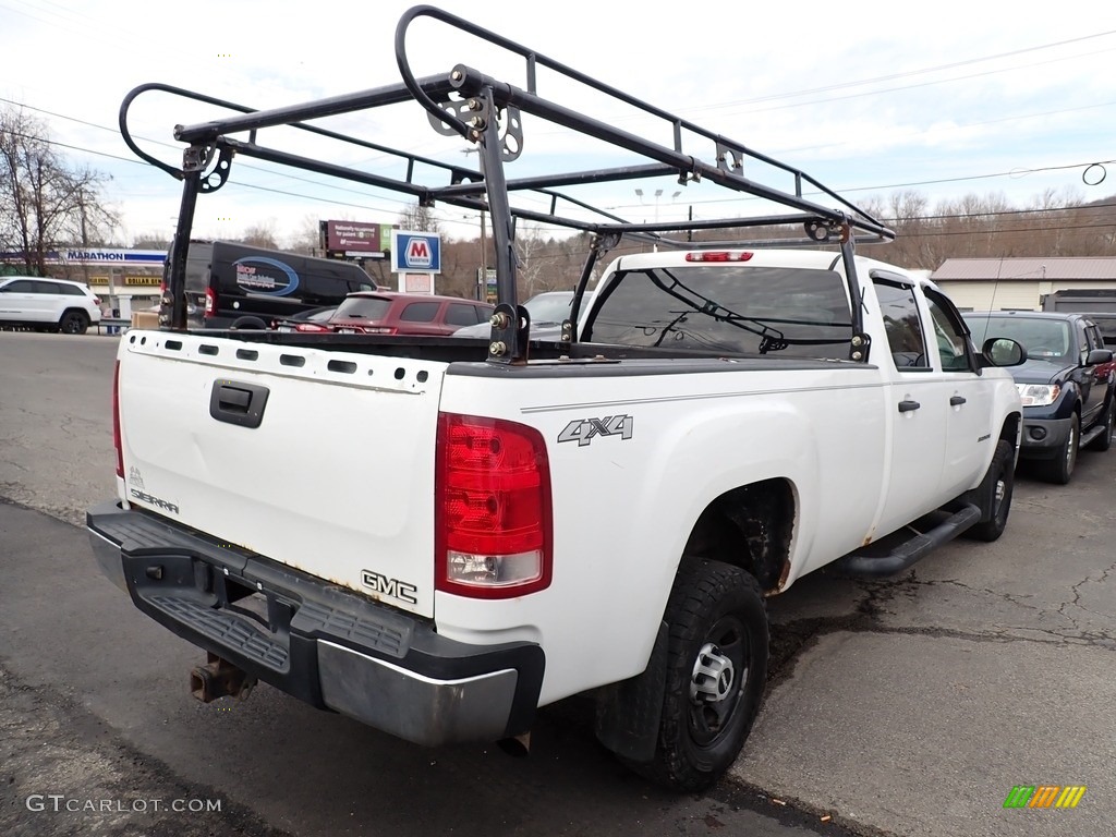 2009 Sierra 3500HD Work Truck Crew Cab 4x4 - Summit White / Dark Titanium photo #5