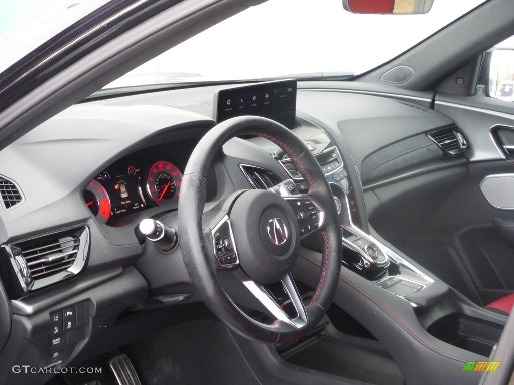 2019 RDX A-Spec AWD - Majestic Black Pearl / Red photo #16
