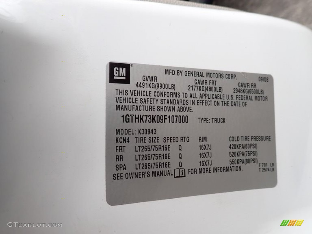 2009 Sierra 3500HD Work Truck Crew Cab 4x4 - Summit White / Dark Titanium photo #15
