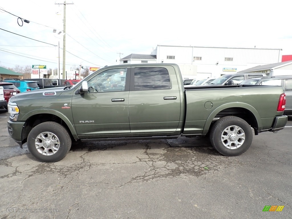 2022 2500 Laramie Crew Cab 4x4 - Olive Green Pearl / Mountain Brown/Light Mountain Brown photo #2