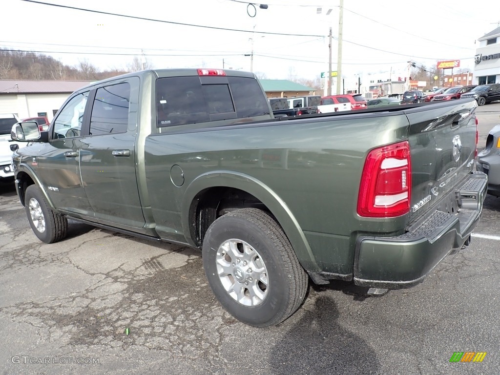 2022 2500 Laramie Crew Cab 4x4 - Olive Green Pearl / Mountain Brown/Light Mountain Brown photo #3