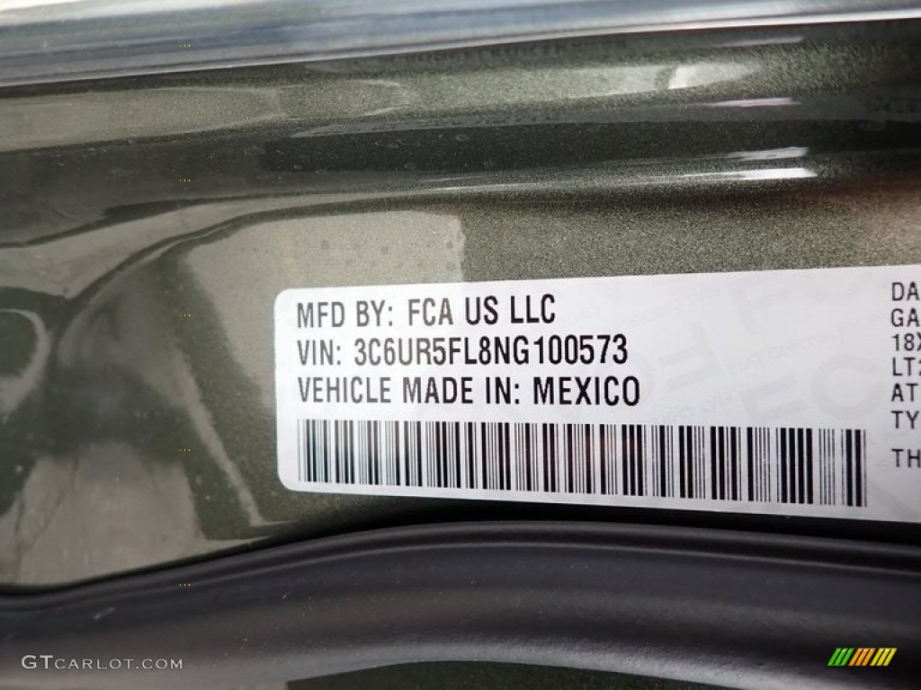 2022 2500 Laramie Crew Cab 4x4 - Olive Green Pearl / Mountain Brown/Light Mountain Brown photo #15