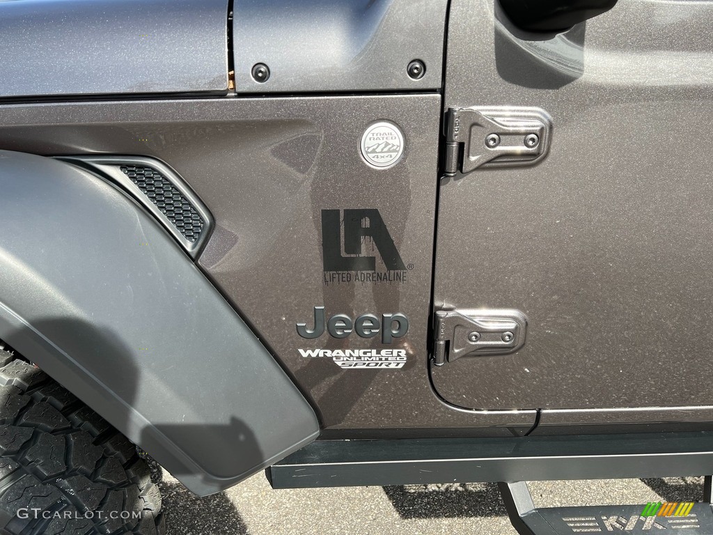 2021 Wrangler Unlimited Sport 4x4 - Granite Crystal Metallic / Black photo #3