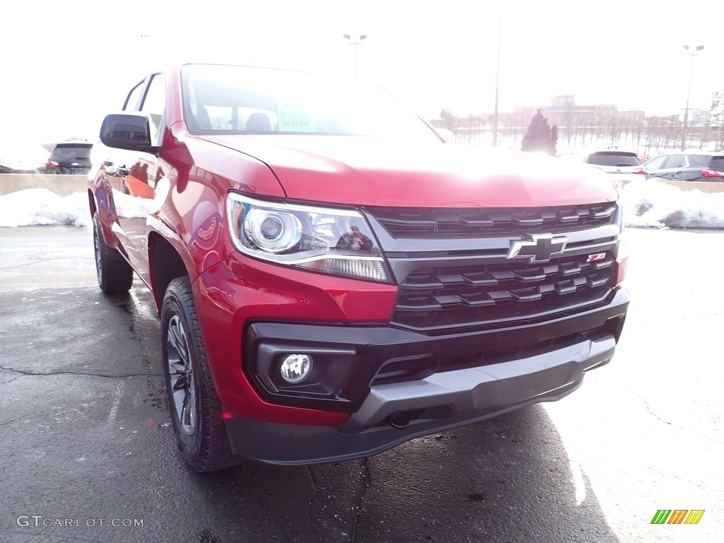 2021 Colorado Z71 Crew Cab 4x4 - Cherry Red Tintcoat / Jet Black photo #11