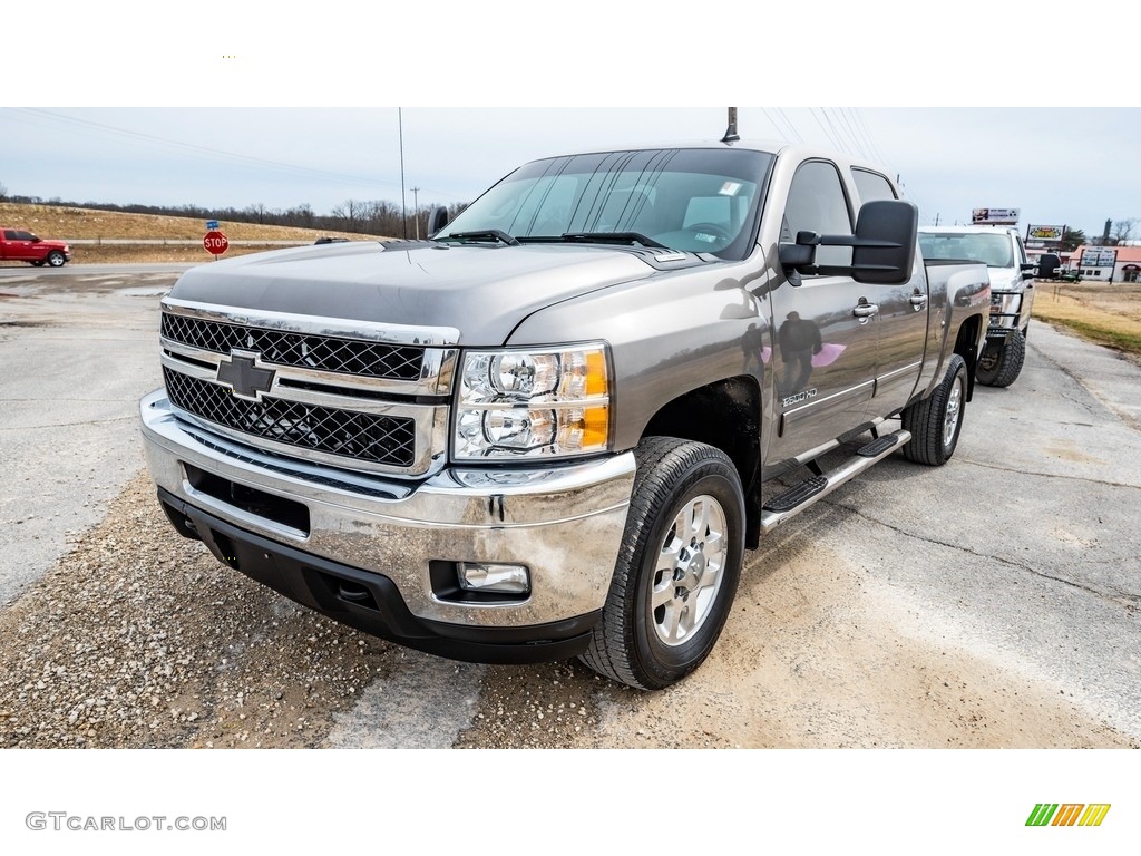 2014 Silverado 2500HD LTZ Crew Cab 4x4 - Graystone Metallic / Light Titanium/Dark Titanium photo #8