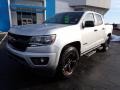 2018 Silver Ice Metallic Chevrolet Colorado LT Crew Cab 4x4  photo #2