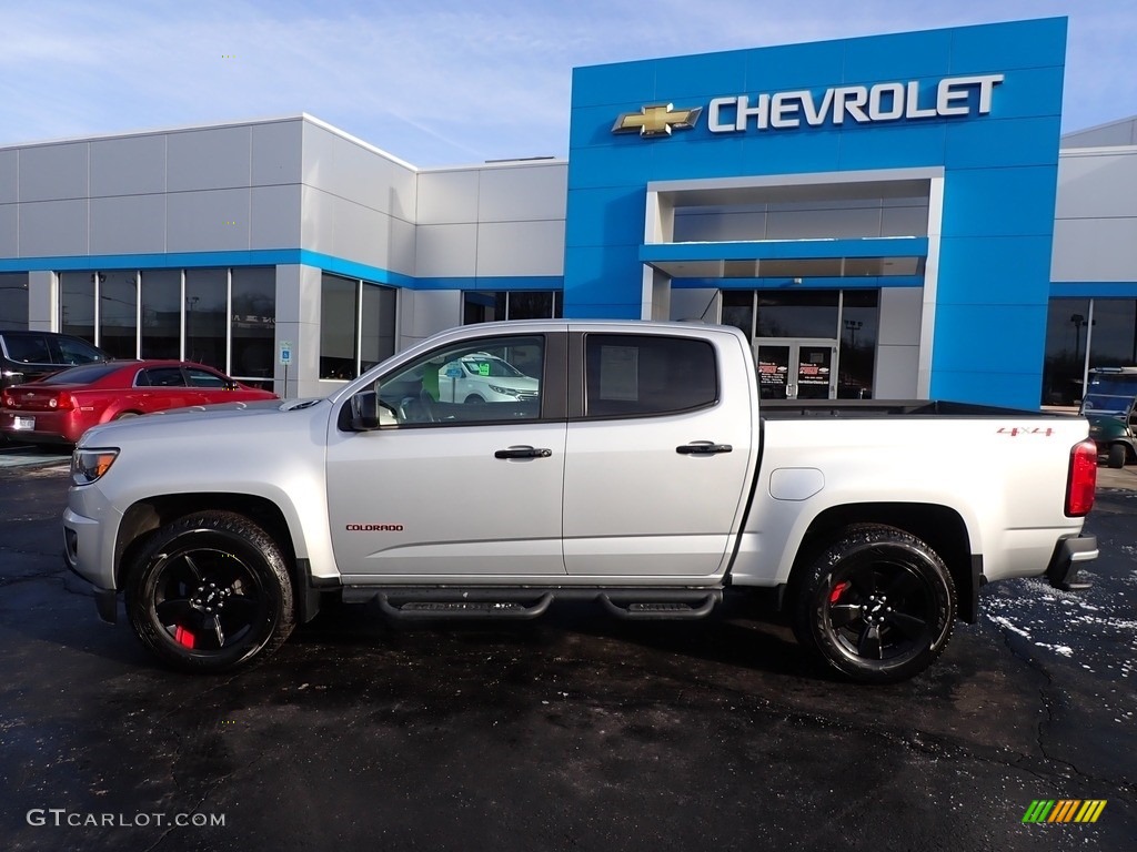 Silver Ice Metallic 2018 Chevrolet Colorado LT Crew Cab 4x4 Exterior Photo #143905935