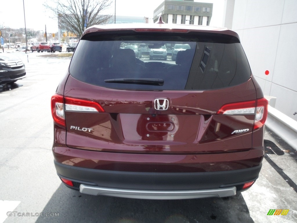 2019 Pilot EX-L AWD - Deep Scarlet Pearl / Beige photo #7