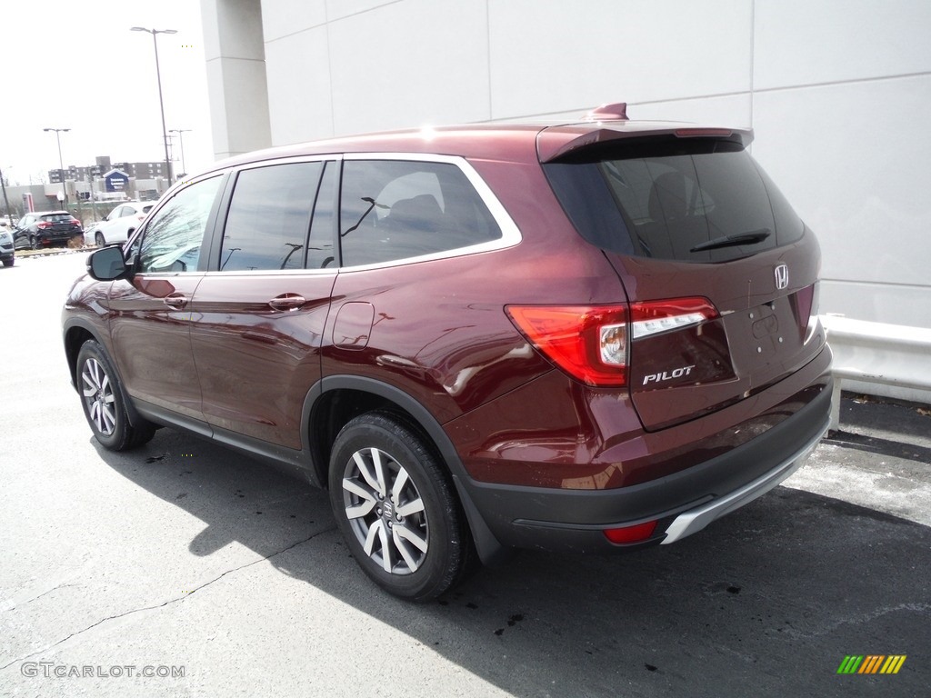2019 Pilot EX-L AWD - Deep Scarlet Pearl / Beige photo #9