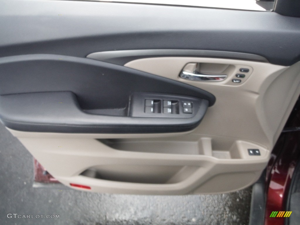 2019 Pilot EX-L AWD - Deep Scarlet Pearl / Beige photo #11