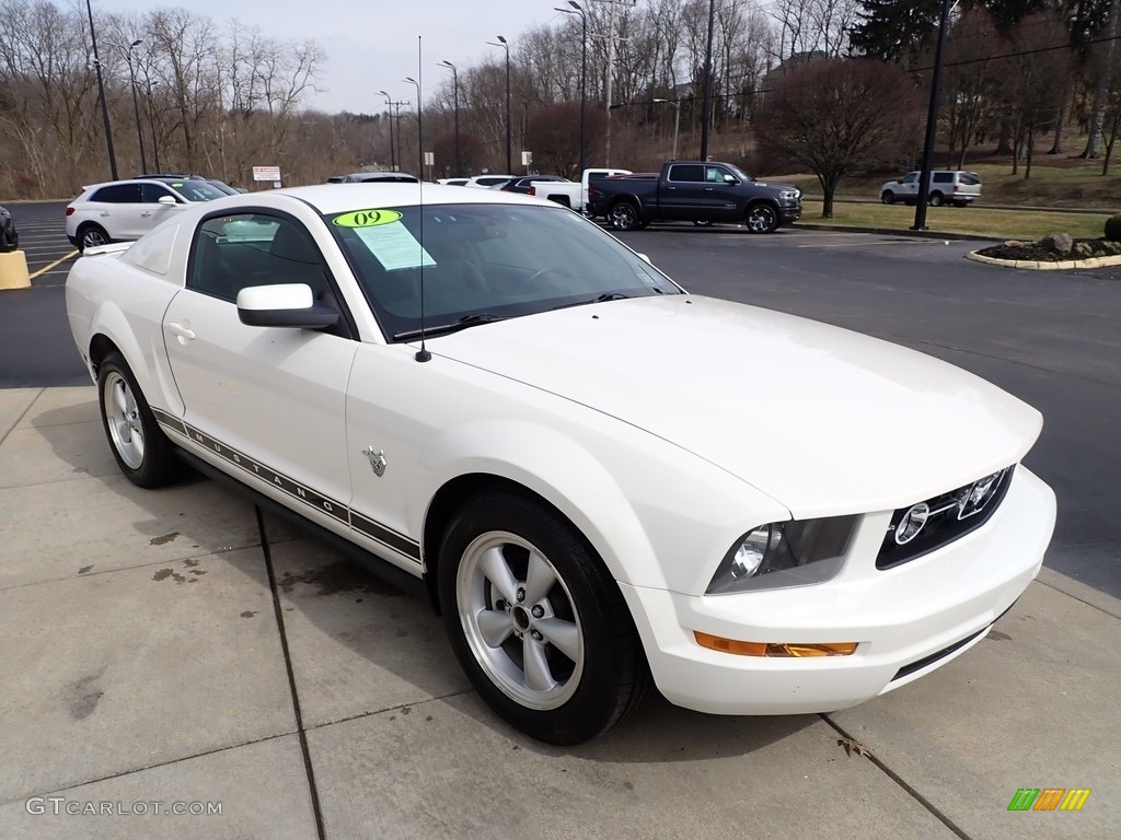 Performance White 2009 Ford Mustang V6 Premium Coupe Exterior Photo #143907216