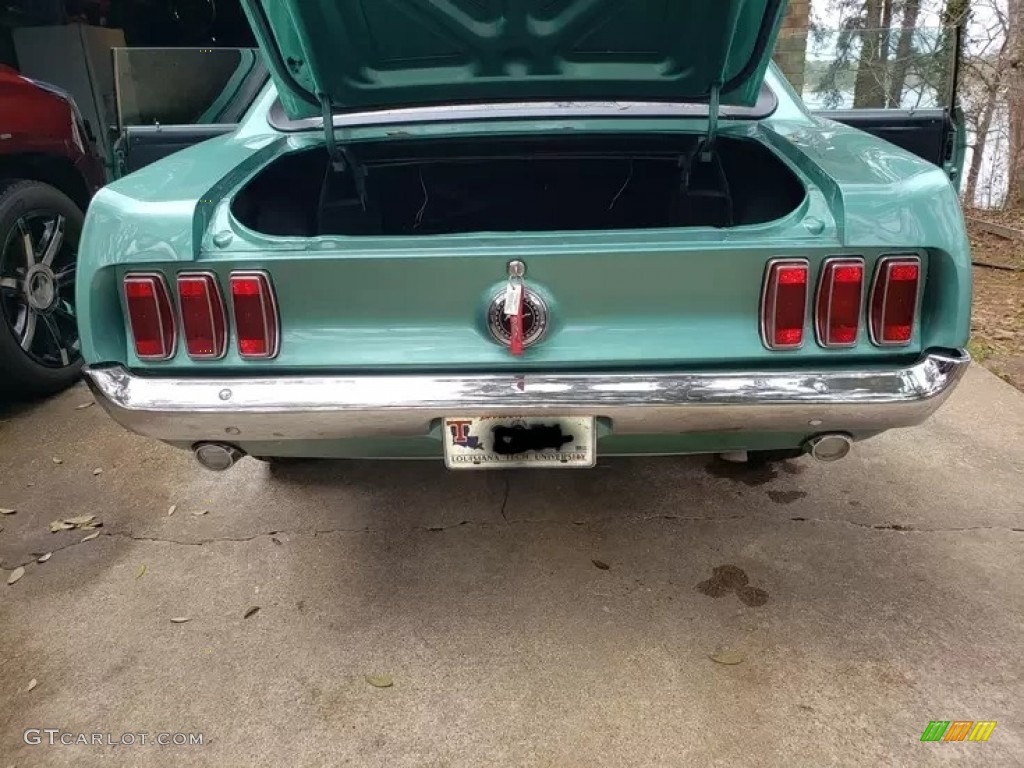 1969 Mustang Hardtop - Silver Jade / Black photo #2