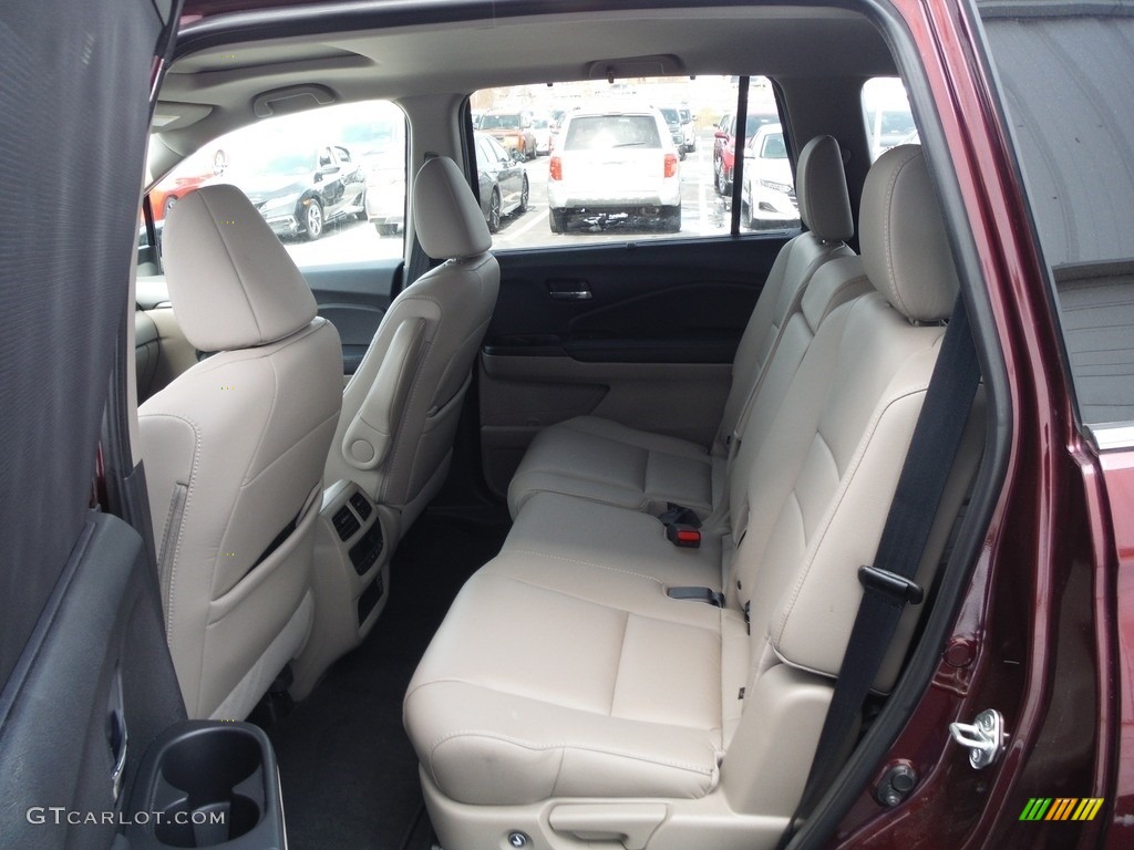 2019 Pilot EX-L AWD - Deep Scarlet Pearl / Beige photo #25