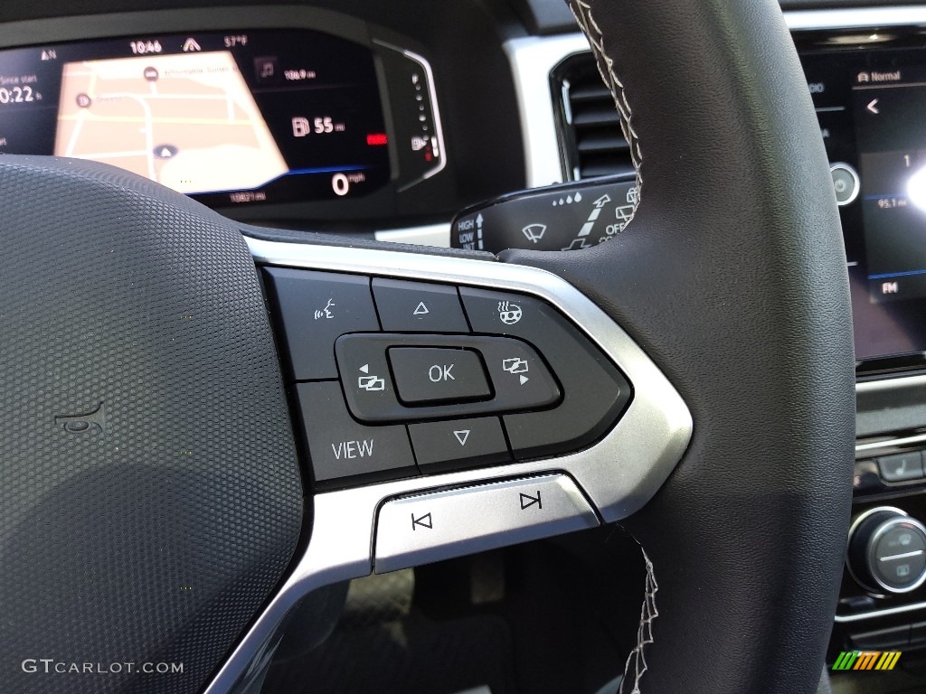 2021 Volkswagen Atlas SEL Premium 4Motion Mauro Brown/Titan Black Steering Wheel Photo #143911448