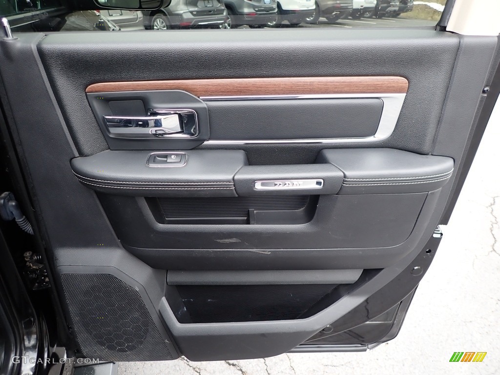 2016 Ram 2500 Laramie Mega Cab 4x4 Black Door Panel Photo #143911709