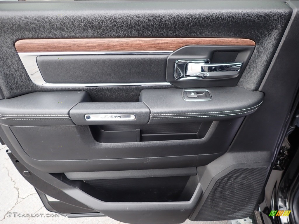 2016 Ram 2500 Laramie Mega Cab 4x4 Black Door Panel Photo #143912006