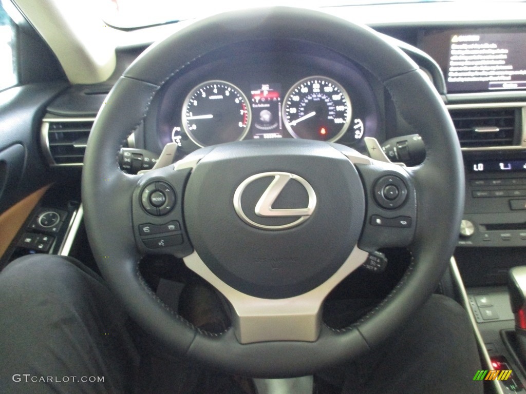 2015 Lexus IS 250 AWD Flaxen Steering Wheel Photo #143912069
