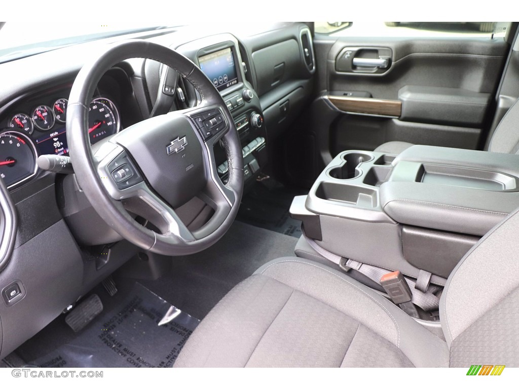 Jet Black Interior 2020 Chevrolet Silverado 1500 LT Trail Boss Crew Cab 4x4 Photo #143915375