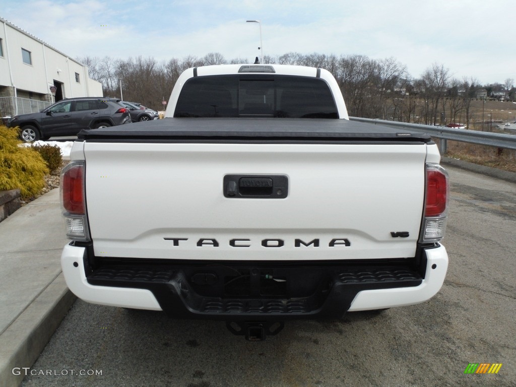 2021 Tacoma TRD Sport Double Cab 4x4 - Super White / TRD Cement/Black photo #17