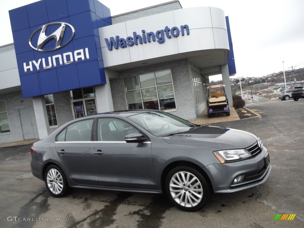 2016 Jetta SEL - Platinum Grey Metallic / Titan Black photo #2