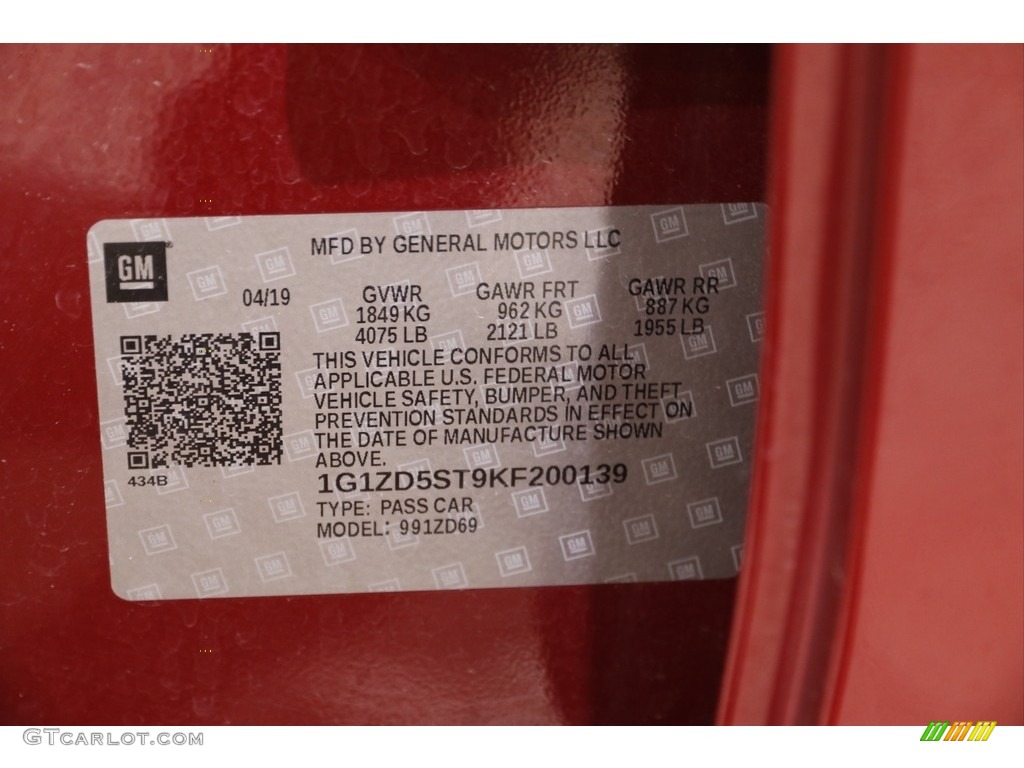 2019 Malibu LT - Cajun Red Tintcoat / Jet Black photo #19