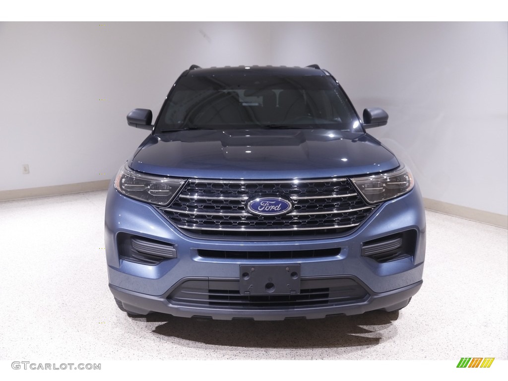 2020 Explorer XLT 4WD - Blue Metallic / Ebony photo #2
