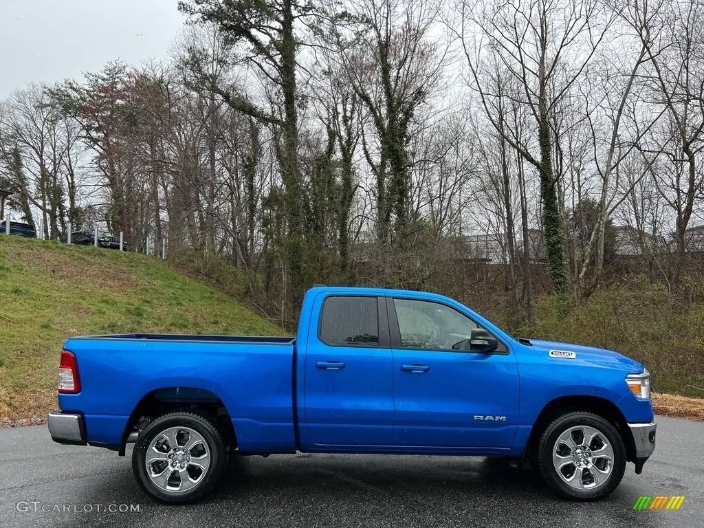 Hydro Blue Pearl 2022 Ram 1500 Big Horn Quad Cab Exterior Photo #143921654