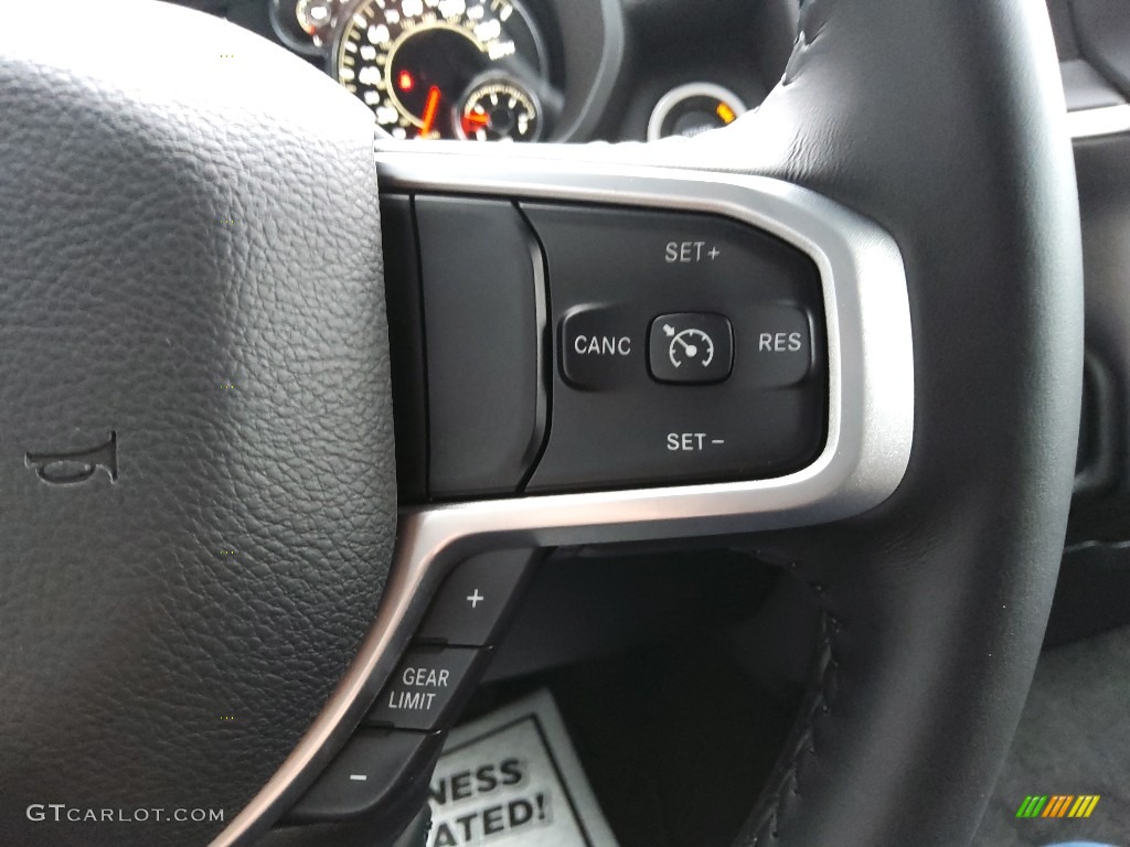 2022 Ram 1500 Big Horn Quad Cab Black/Diesel Gray Steering Wheel Photo #143922107
