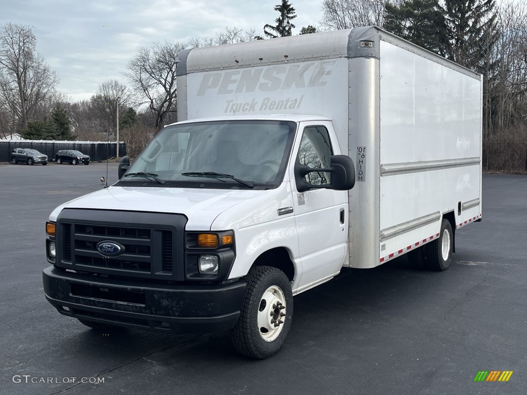 Oxford White 2016 Ford E-Series Van E350 Cutaway Commercial Moving Truck Exterior Photo #143923292