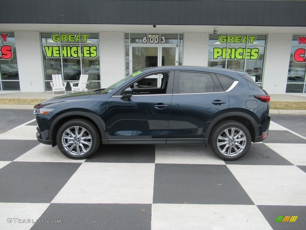 2021 CX-5 Grand Touring Reserve AWD - Deep Crystal Blue Mica / Parchment photo #1