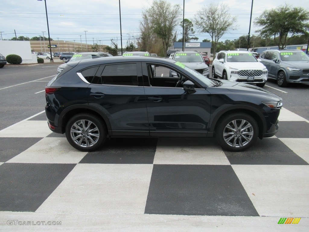 2021 CX-5 Grand Touring Reserve AWD - Deep Crystal Blue Mica / Parchment photo #3