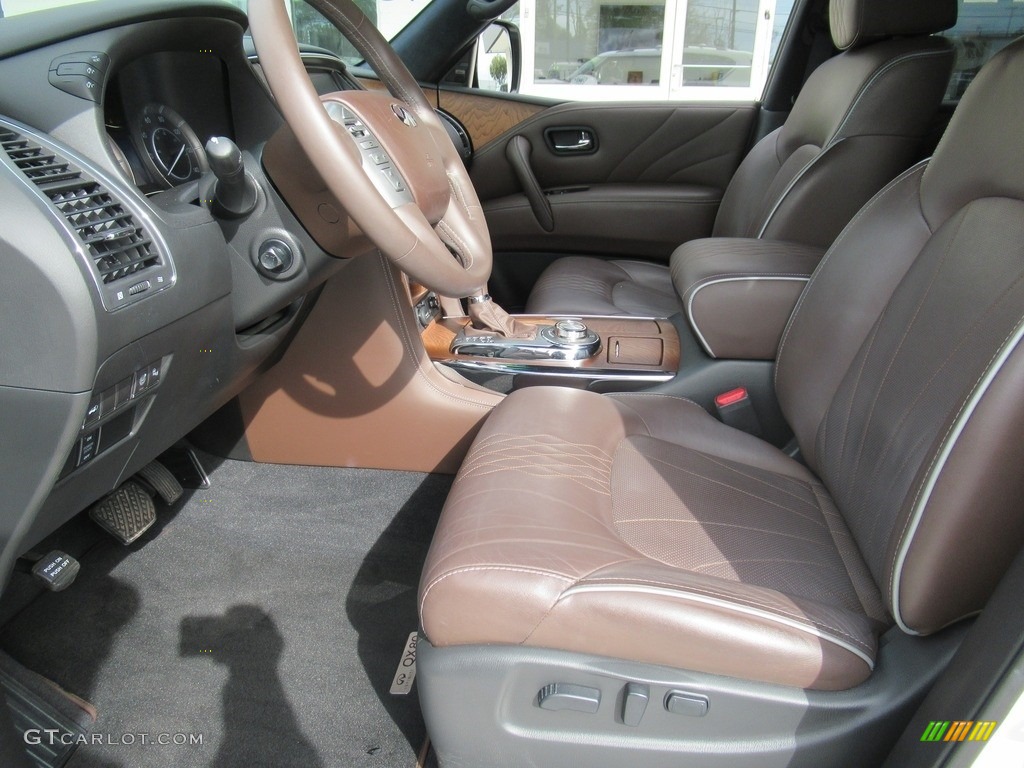 Truffle Brown Interior 2016 Infiniti QX80 Limited AWD Photo #143924102