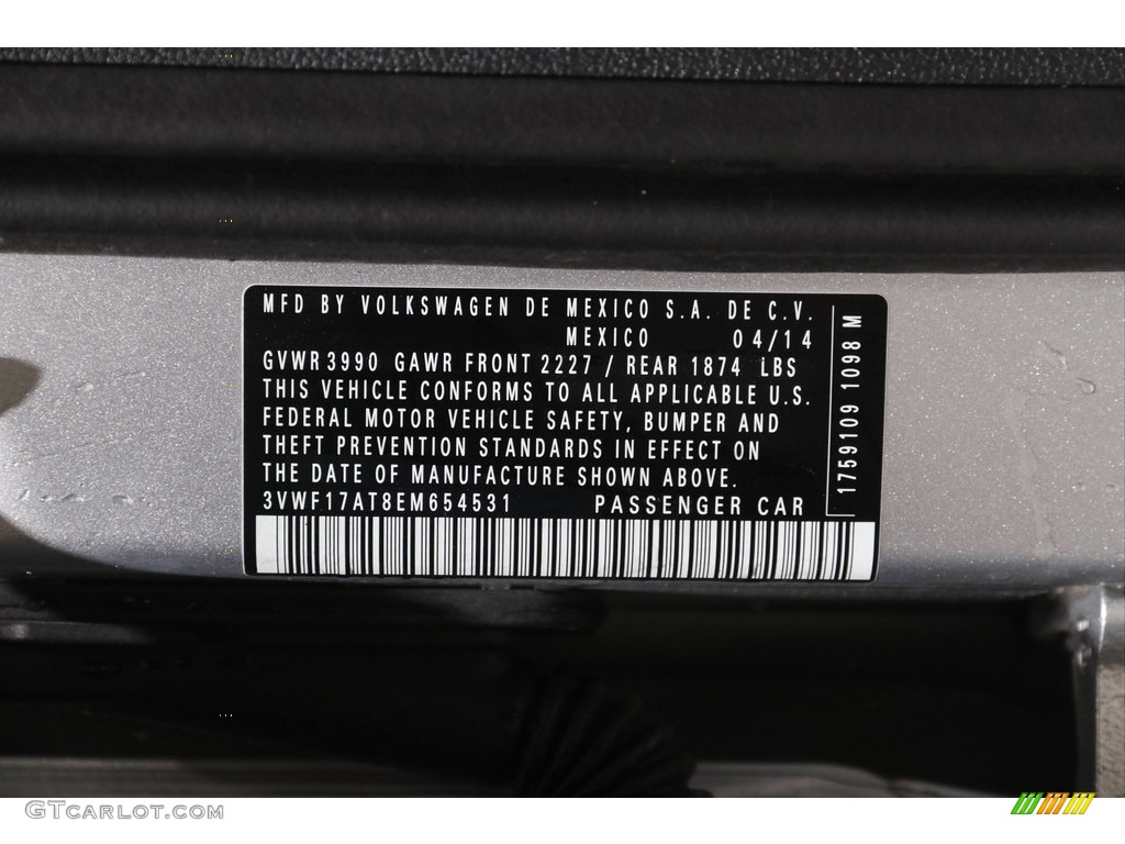 2014 Beetle 1.8T - Reflex Silver Metallic / Titan Black photo #16