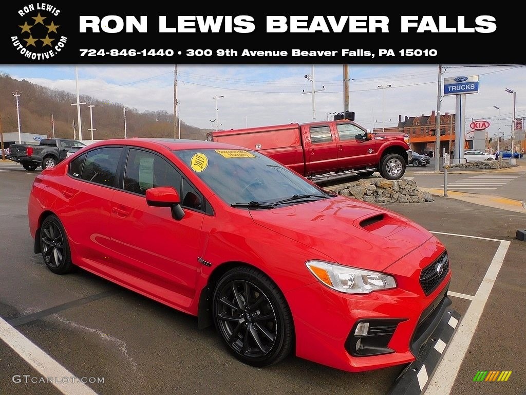 2019 WRX Premium - Pure Red / Carbon Black photo #1