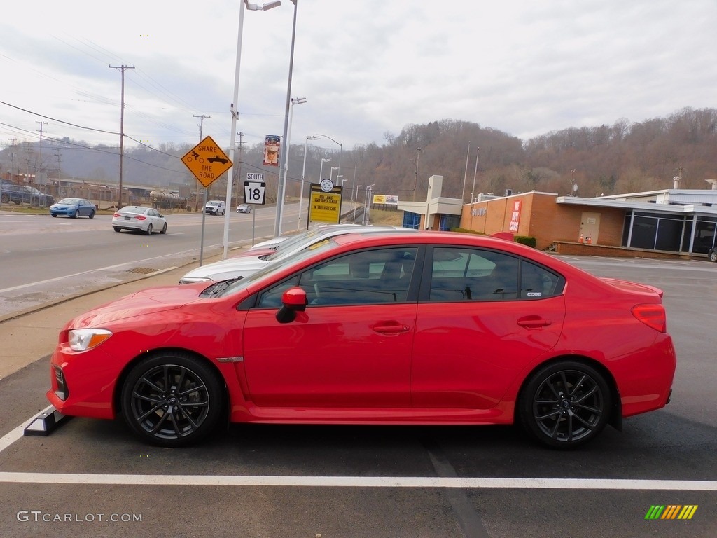 2019 WRX Premium - Pure Red / Carbon Black photo #7