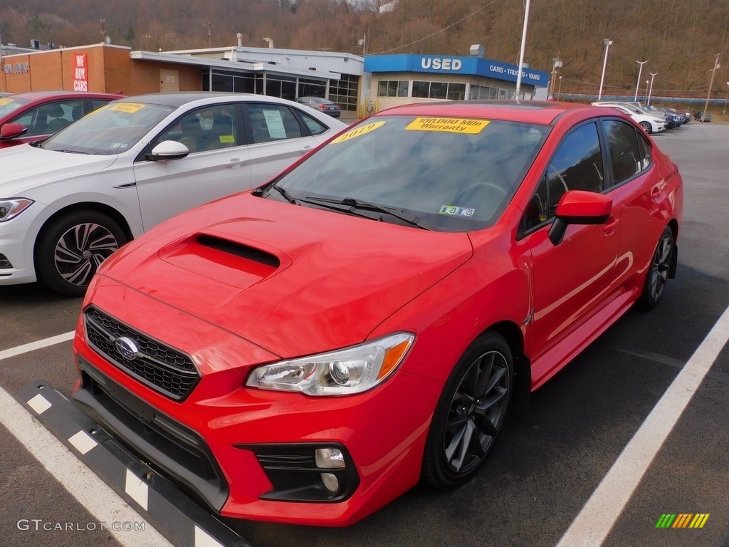 2019 WRX Premium - Pure Red / Carbon Black photo #8