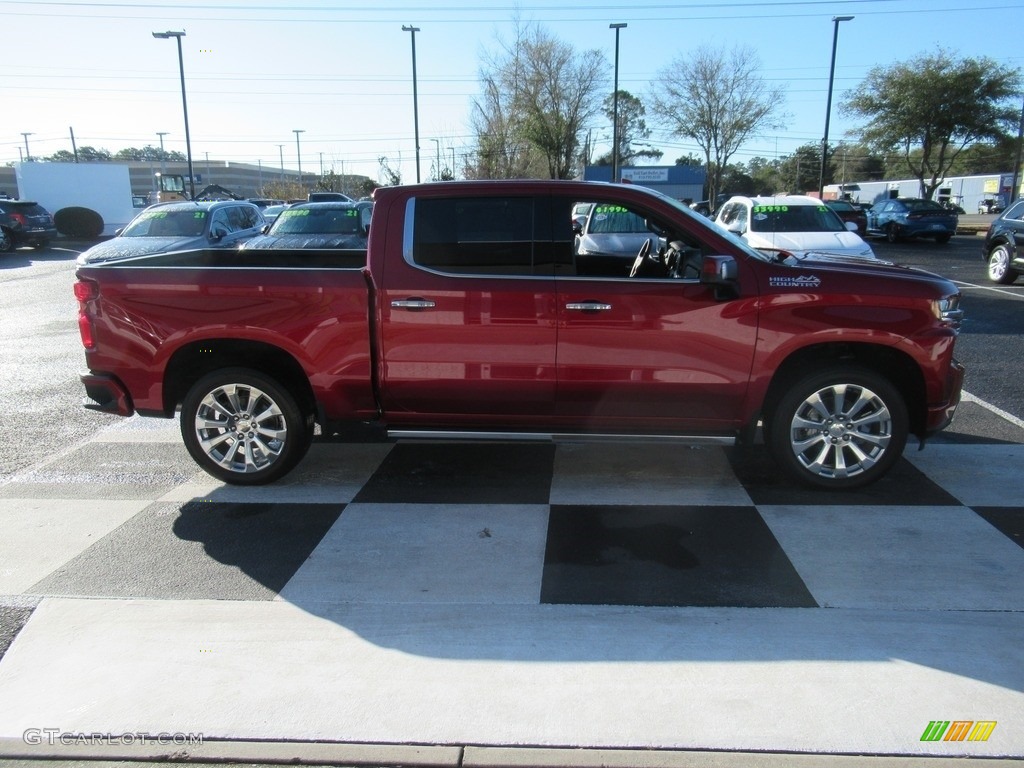 2021 Silverado 1500 High Country Crew Cab 4x4 - Cherry Red Tintcoat / Jet Black photo #3
