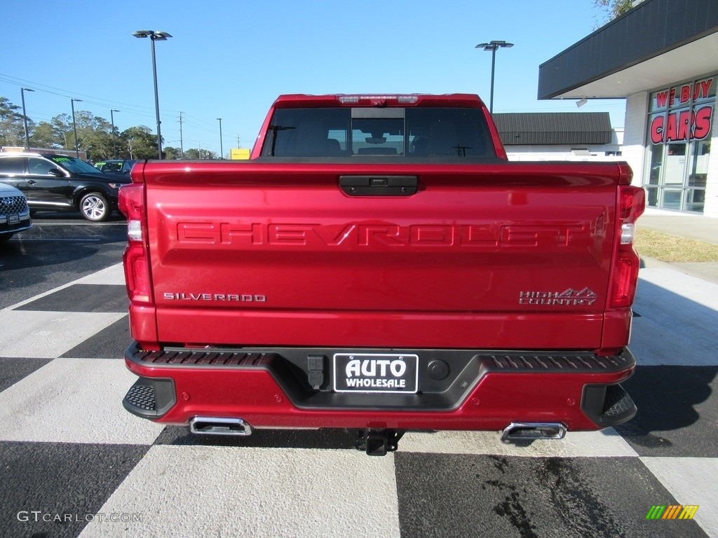 2021 Silverado 1500 High Country Crew Cab 4x4 - Cherry Red Tintcoat / Jet Black photo #4