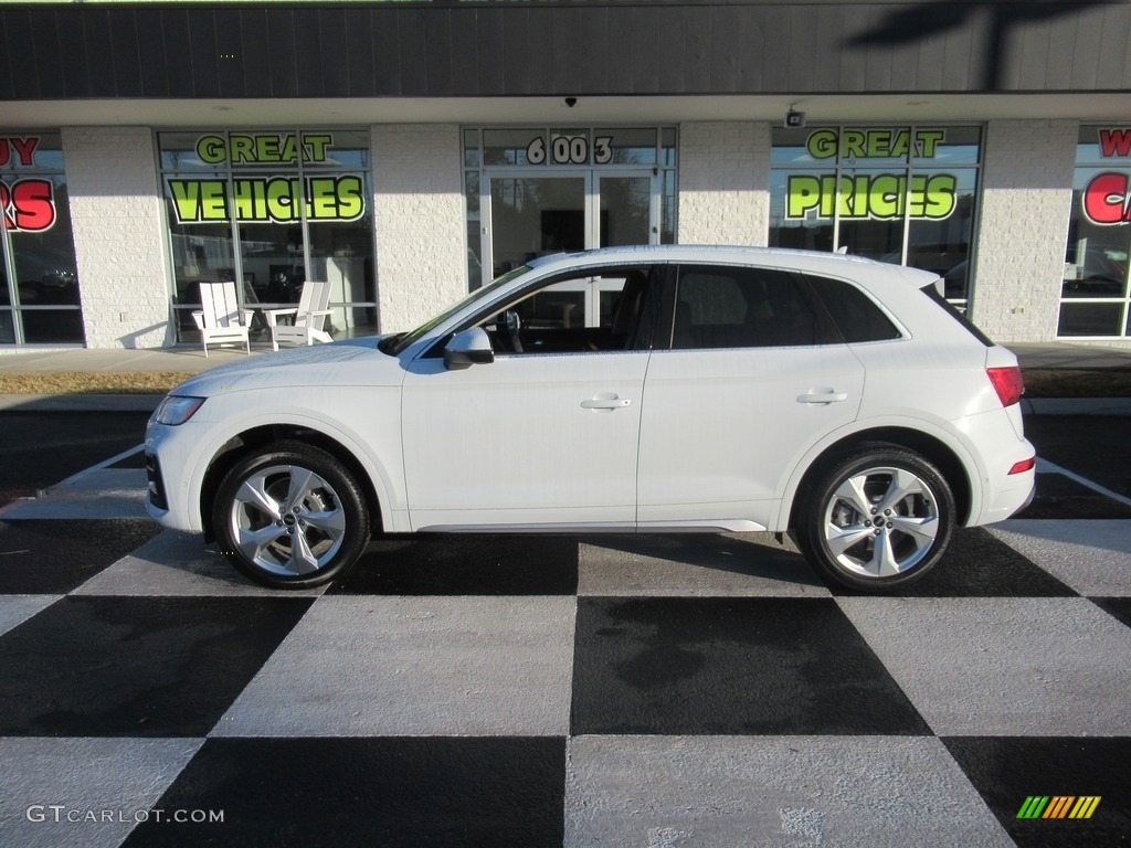 2021 Q5 Prestige quattro - Glacier White Metallic / Atlas Beige photo #1
