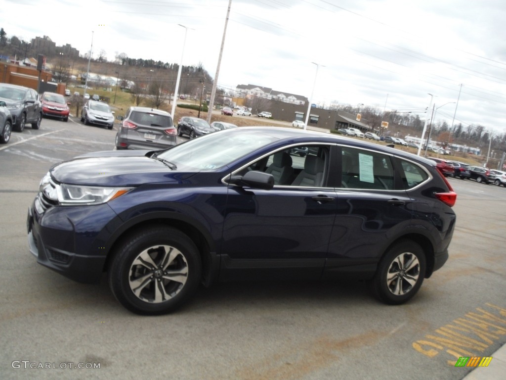 2019 CR-V LX AWD - Obsidian Blue Pearl / Gray photo #6