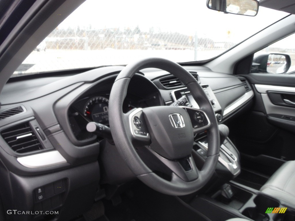 2019 CR-V LX AWD - Obsidian Blue Pearl / Gray photo #10