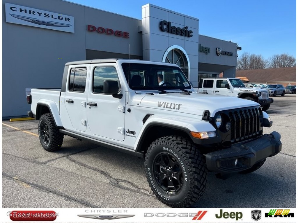 2022 Gladiator Willys 4x4 - Bright White / Black photo #1