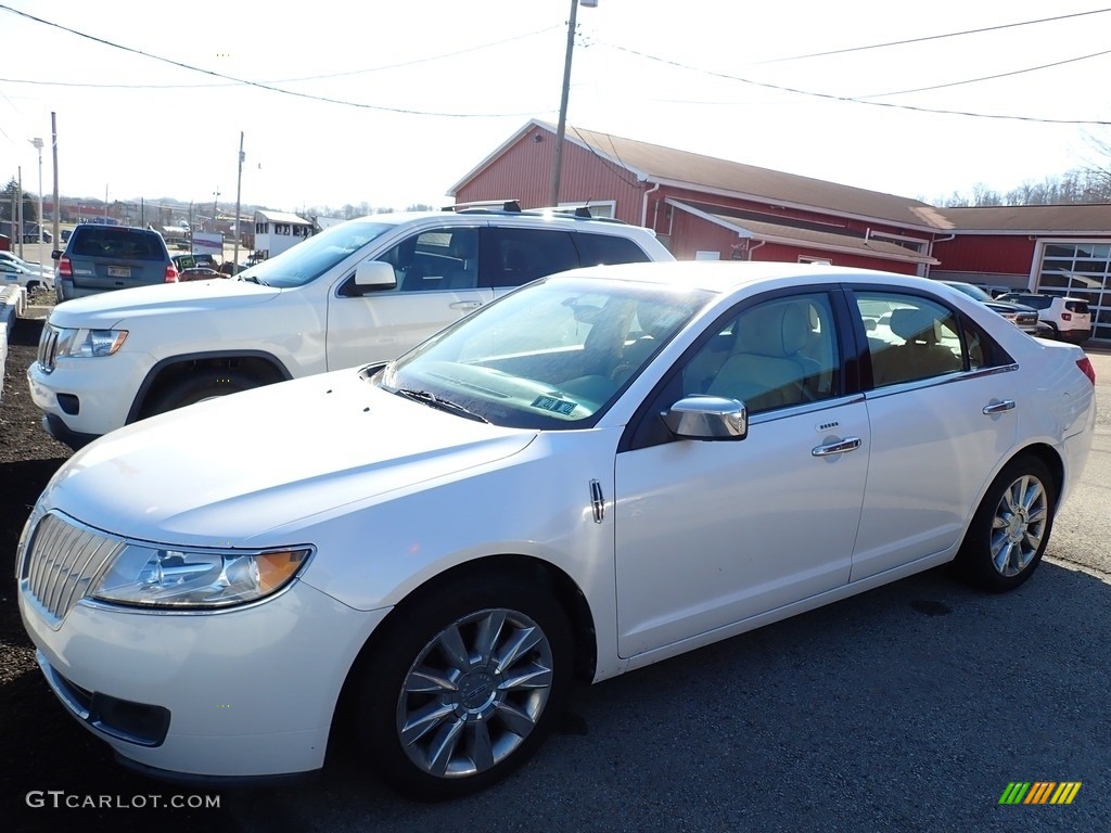 2012 MKZ AWD - White Platinum Metallic Tri-Coat / Dark Charcoal photo #1