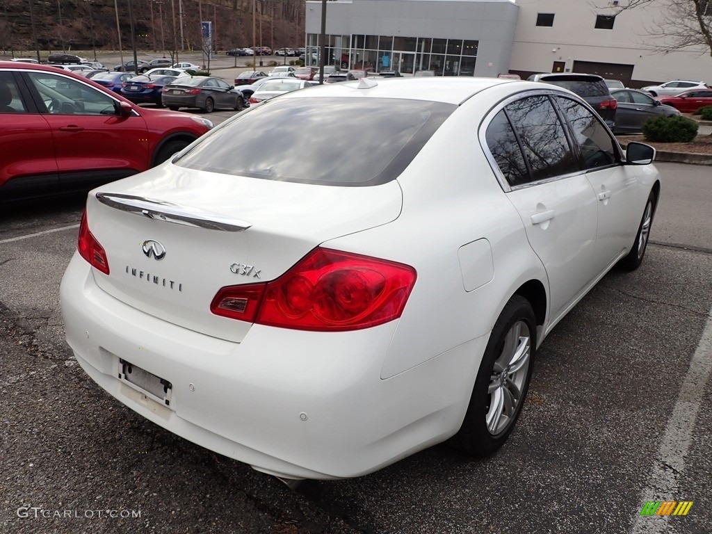2012 G 37 x AWD Sedan - Moonlight White / Graphite photo #4