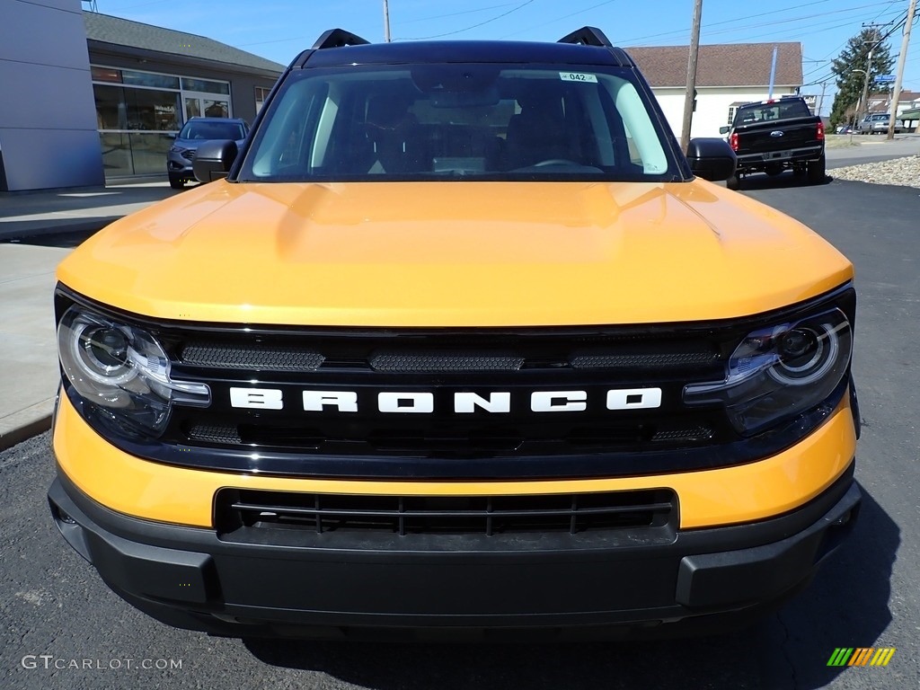 2022 Bronco Sport Outer Banks 4x4 - Cyber Orange Metallic Tricoat / Ebony/Roast photo #9