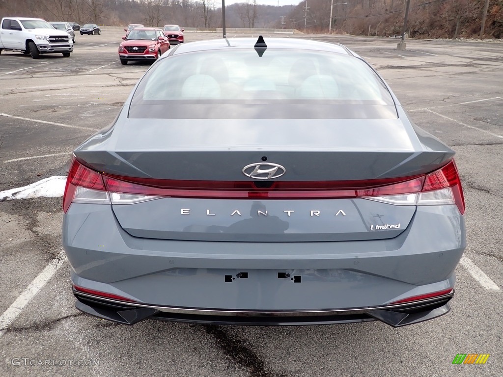 2021 Elantra Limited - Electric Shadow / Medium Gray photo #3