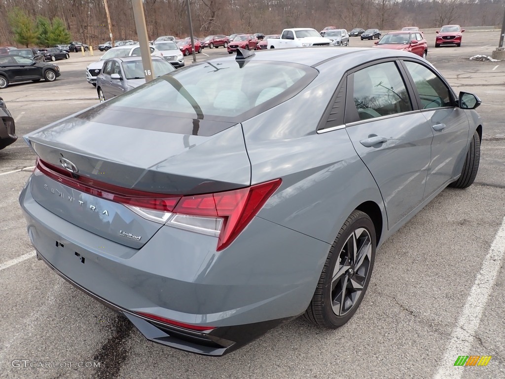 2021 Elantra Limited - Electric Shadow / Medium Gray photo #4