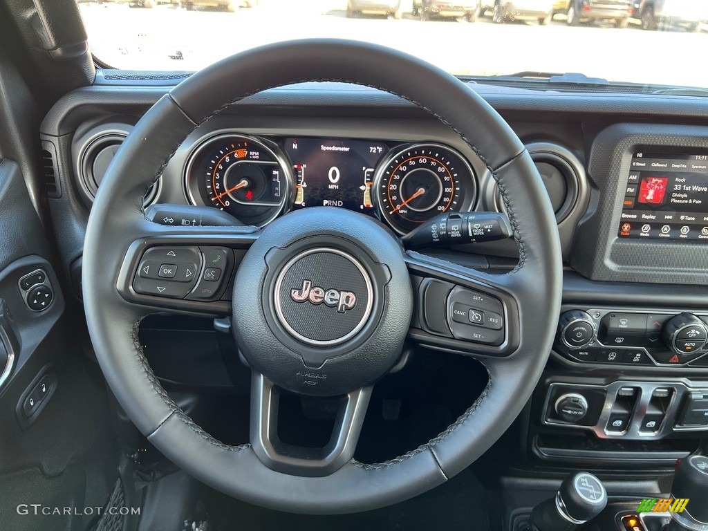 2022 Jeep Wrangler Sport 4x4 Black Steering Wheel Photo #143932891