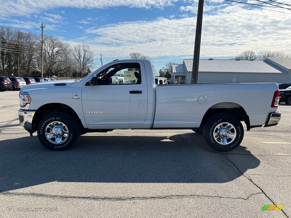 Bright White 2022 Ram 3500 Tradesman Regular Cab 4x4 Exterior Photo #143933425